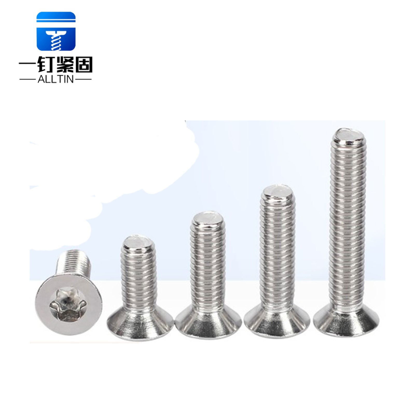  six-lobe tamper flat head machine screw 