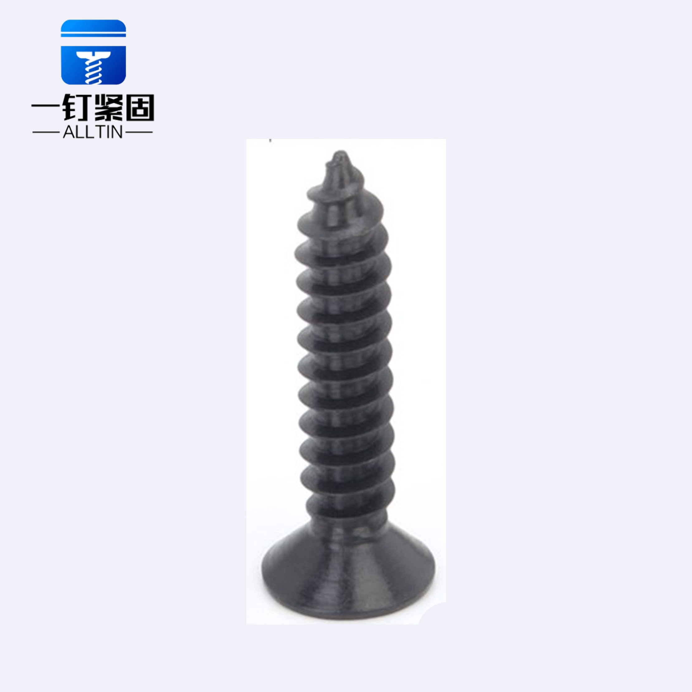 black Philips head self tapping screw