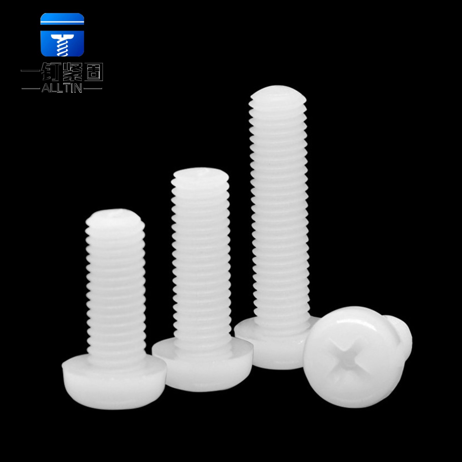 Cross pan head nylon screw