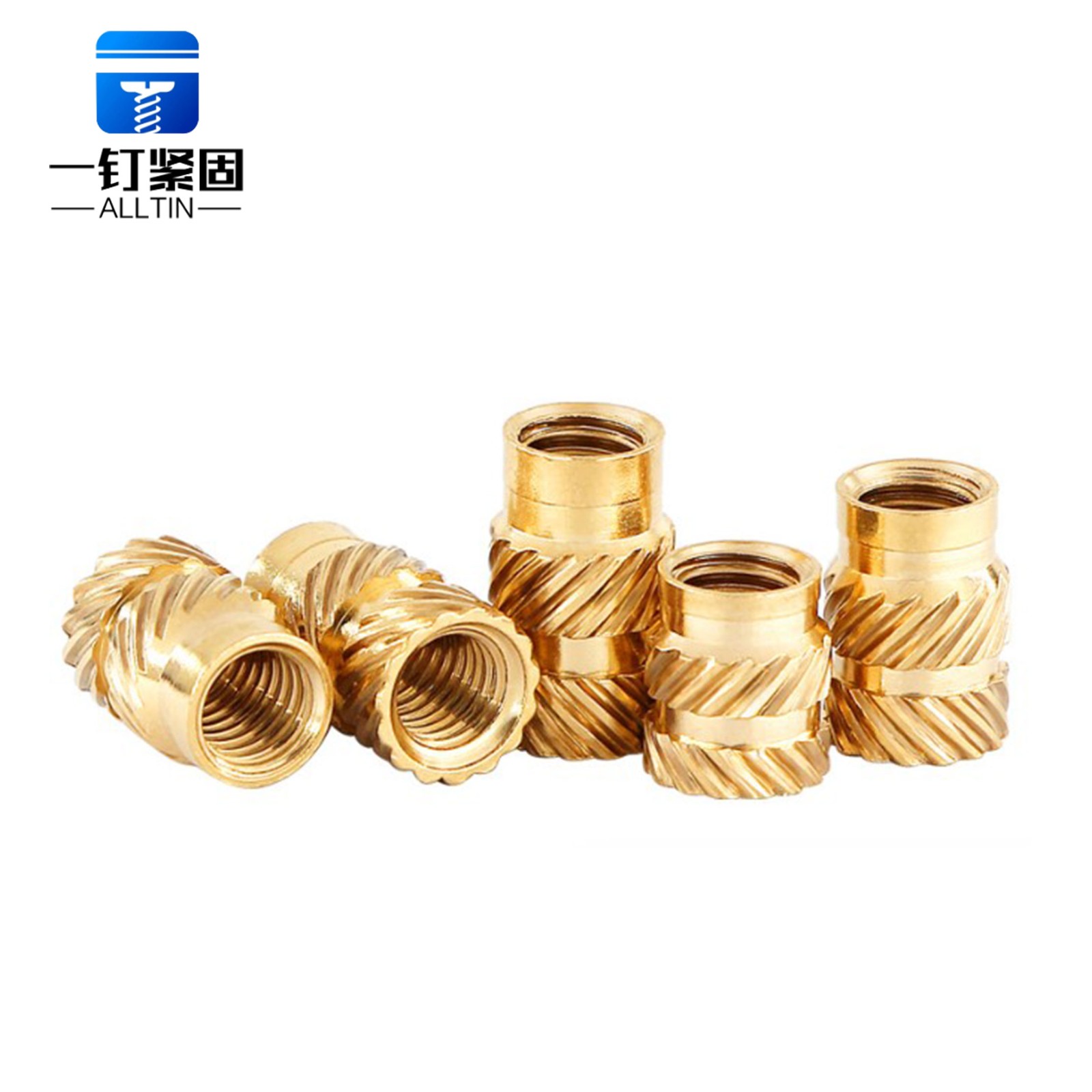 Customized copper knurled copper nut