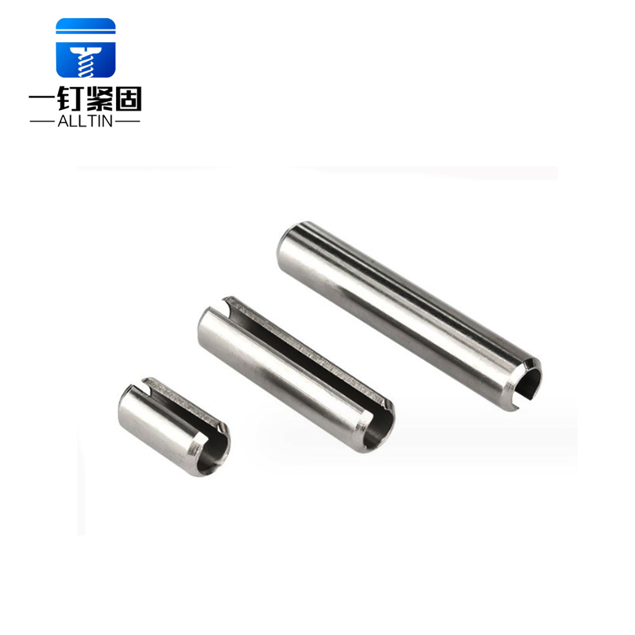 perforated elastic hollow cylindrical pins