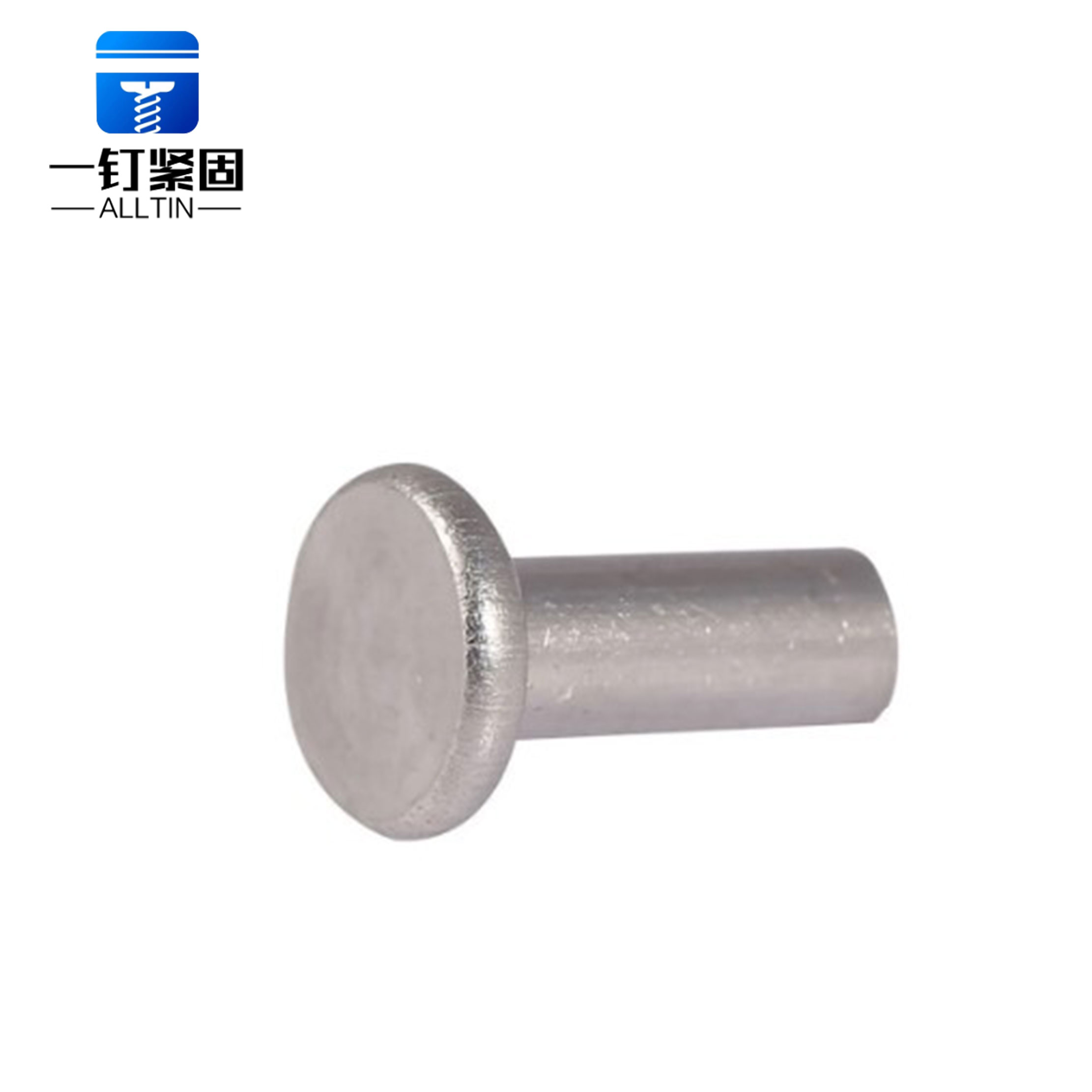 Round flat head solid rivet