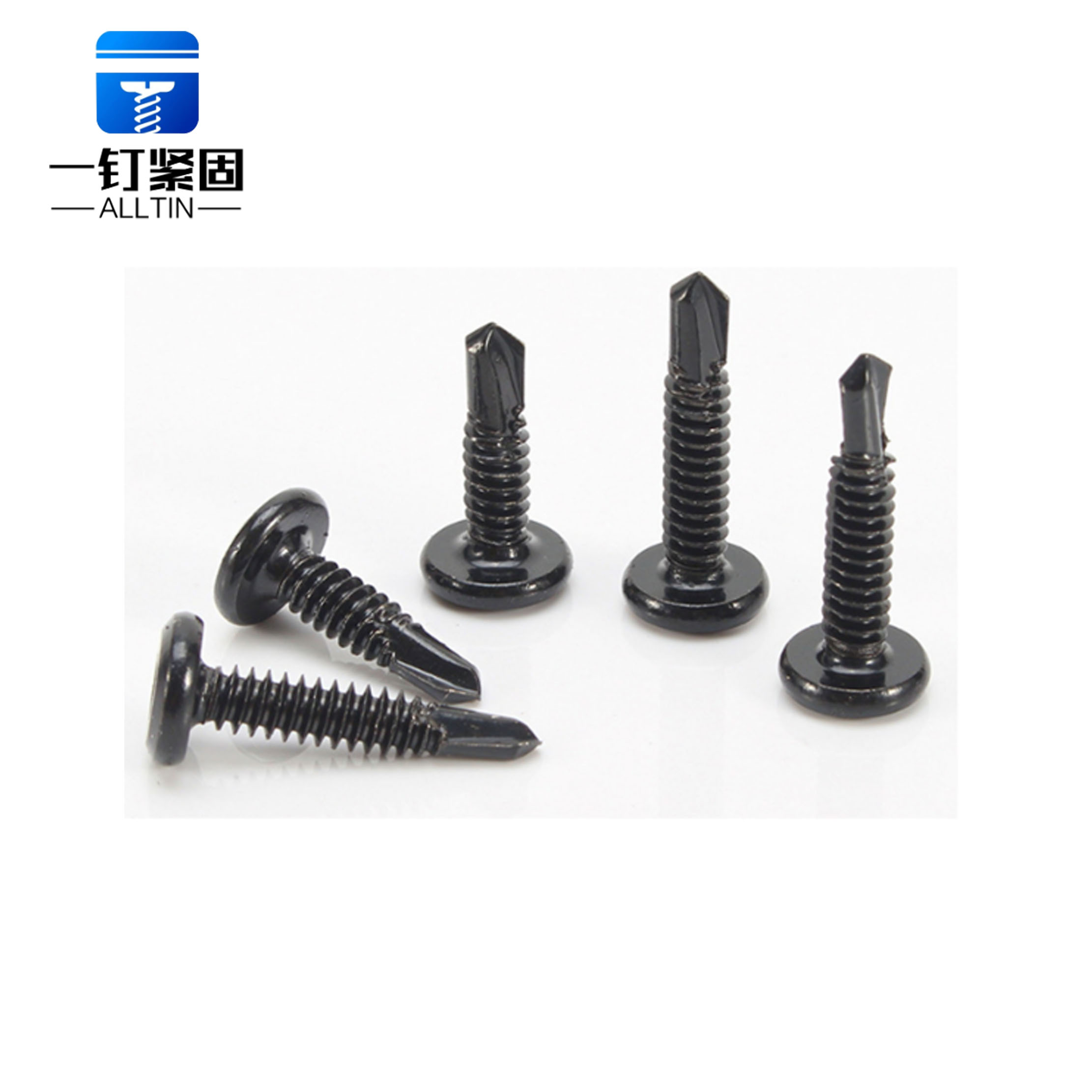 Black 410 stainless steel flat head hexagonal bore screws