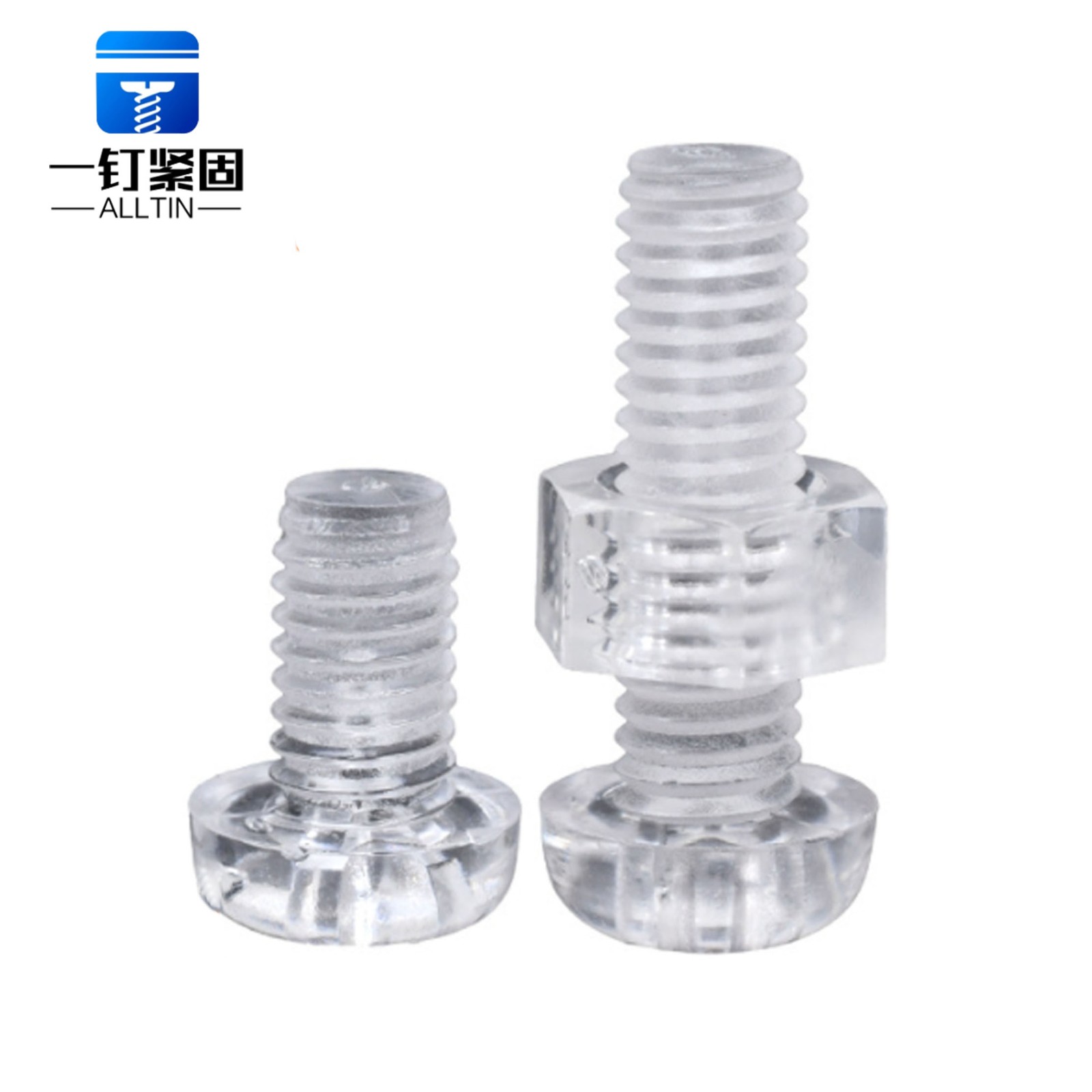 PC acrylic transparent screw nut